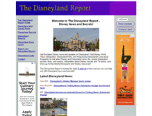 Tablet Screenshot of disneylandreport.com